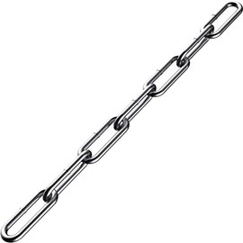 POFET 5m/pcs 304 Stainless Steel Lifting Load Bearing Chain, Suitable for Anchor Chain, Protective Strip, Swing Chain, Pet Chain, Clothes Hanging (2mm)