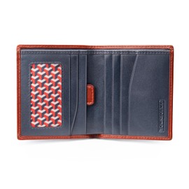 Downholme Men's Bifold Slim Silhouette Leather Wallet (British Racing Green)