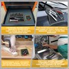 M-ROMLOO Magnetic Tool Mat for Mechanics, Flexible Screw Holder (Large)