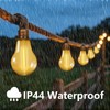 Solar String Lights Outdoor, 15.7FT Vintage Hemp Rope Patio Lights