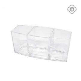 Clear Acrylic 3-Hole Eyebrow Makeup Brush Organizer (CS 60) Beauty