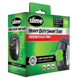Slime Slime 30014 Inner Tube for Riding Lawn mowers, ATVs, quads, Tractors and Other Farm Equipment, Extra Strong, Includes Self-Sealing Sealant, Heavy Duty, 15x6.00-6" / 5.30/4.50-6" / 13x5.00-6" , Black