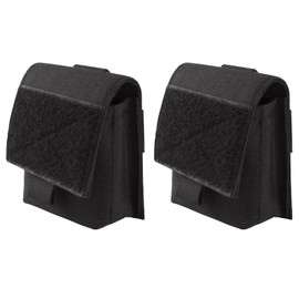 TRIWONDER Tactical Molle Pouches EDC Pouch Belt Pouch Small Military Bag Utility Mini Tool Pouch (Black - 2 Pcs)