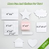 Dry Erase Sticky Notes. Reusable Whiteboard Stickers 4"x4" - 8