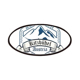 CafePress Kitzbuhel Ski Resort Austria Patches Patch, 4x2in Printed Novelty Applique Patch