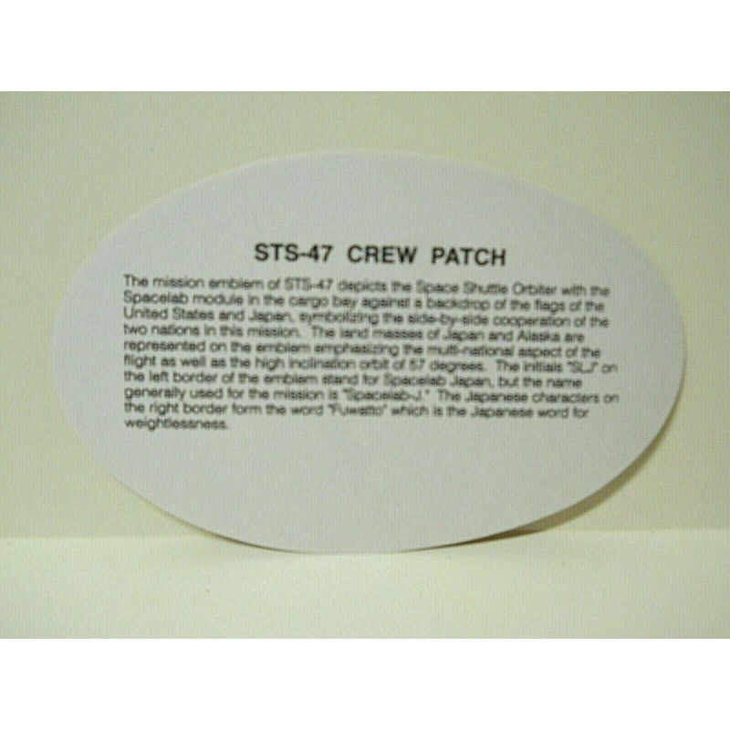 NASA Space Shuttle Mission STS-47 Sticker Decal 5" 50th Mission
