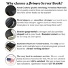 Brinero Professional Server Books for Waitress, Tiger Pattern, Better Zipper