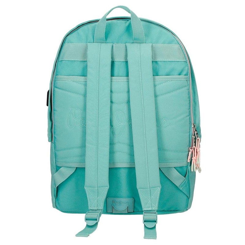 Pepe Jeans Jane Small Backpack, Blue, 19 x 23 x