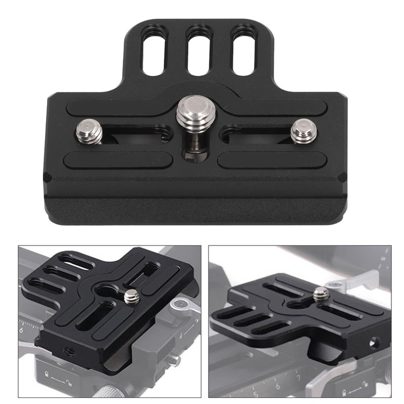 Camera Quick Release Base Plate with 1/4in 3/8in Threads for