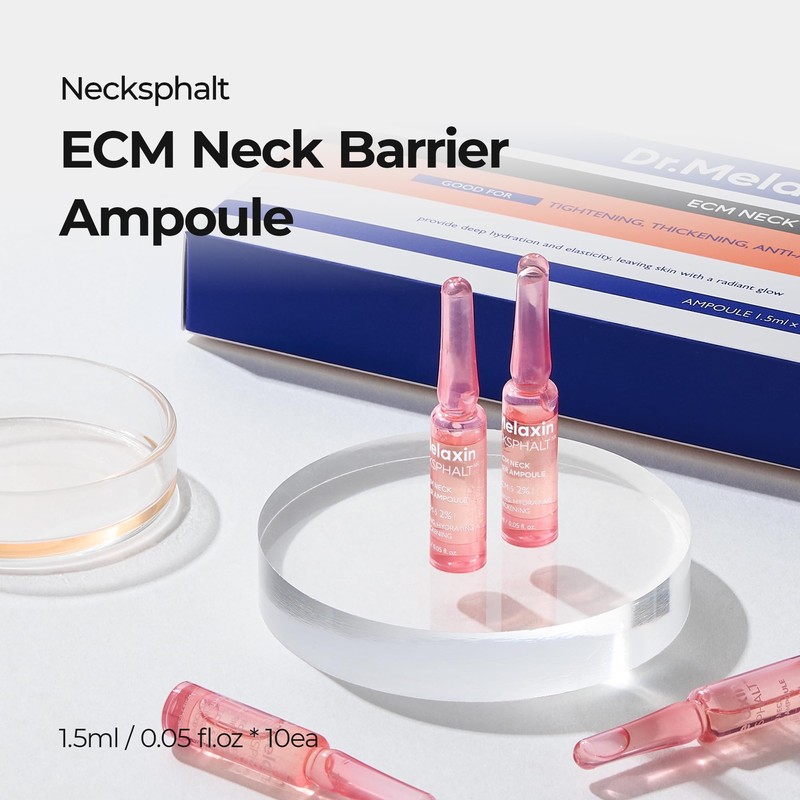 Dr.Melaxin Necksphalt ECM Barrier Ampoule for Anti-Aging Neck Skin, Tightening