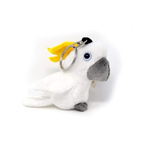 Cornelißen Plush Key Ring – Yellow-Crested Cockatoo – Parrot