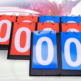 Volleyball Badminton Foldable Portable Scoreboard Scoreboard 3-digit Random Color 5ea