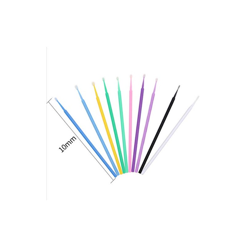 100 PCS Disposable Micro Brush Swab Applicators Eyelash Extension Mascara