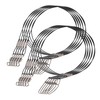OHPHCALL 10Pcs Heavy Duty Steel Fishing Leaders Low Visibility Wire