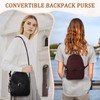 Kasqo Small Backpack Purse for Women,Anti-Theft Mini Backpack Fashion PU
