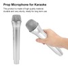 Shanrya Fake Microphone for Singing, Plastic Prop Mic Prop Microphone