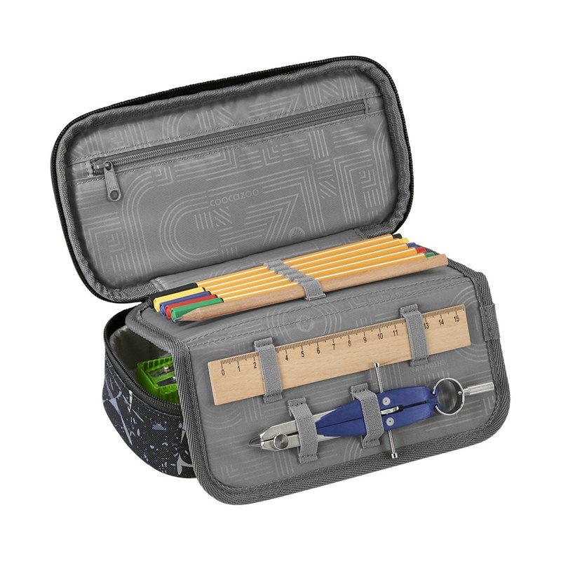 coocazoo Pencil Case, Compass Compartment, Triangle Compartment, Timetable Compartment, Removable