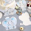 Tatuo Elephant Cutouts 36 Pcs Elephant Theme Baby Shower Decorations