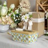 KZJZKJ Ceramic Butter Dish with Lid, Large Green Butter Keeper