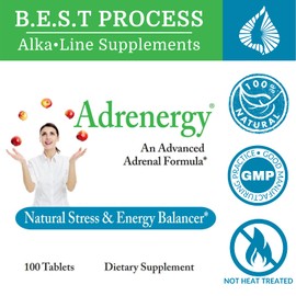 Morter HealthSystem Adrenergy (2 Pack) Best Process Alkaline — Natural Adrenal Support with Adrenal Gland Extract, Adaptogens, Vitamins & Minerals