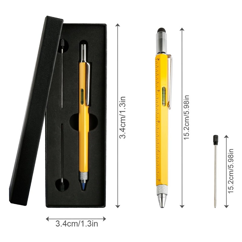 Thyonta 6-in-1 Multifunctional Gift Pen Gift Set Metal Ballpoint Pen
