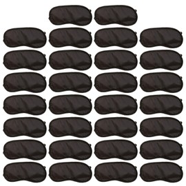 30 Pieces Of Black Eye Mask, Breathable And Comfortable Eye Mask, Sleeping Supplies, Suitable For Travel, Business Trip, And Family.
