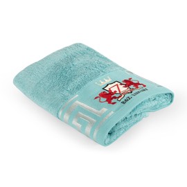 1 Bath Towel for Face Guests 40 x 70 Face 500 g Fine Bamboo and Cotton Super Soft Absorbent Durable Perfect Gym Hands Non Fading (Turquoise, 1 Face)