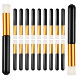 20 Stücke Wimpernshampoo Pinsel Wimpernverlängerung Reinigungsbürste Mitesser Entfernung Bürste für Frauen Kosmetik-Werkzeug (Schwarz)