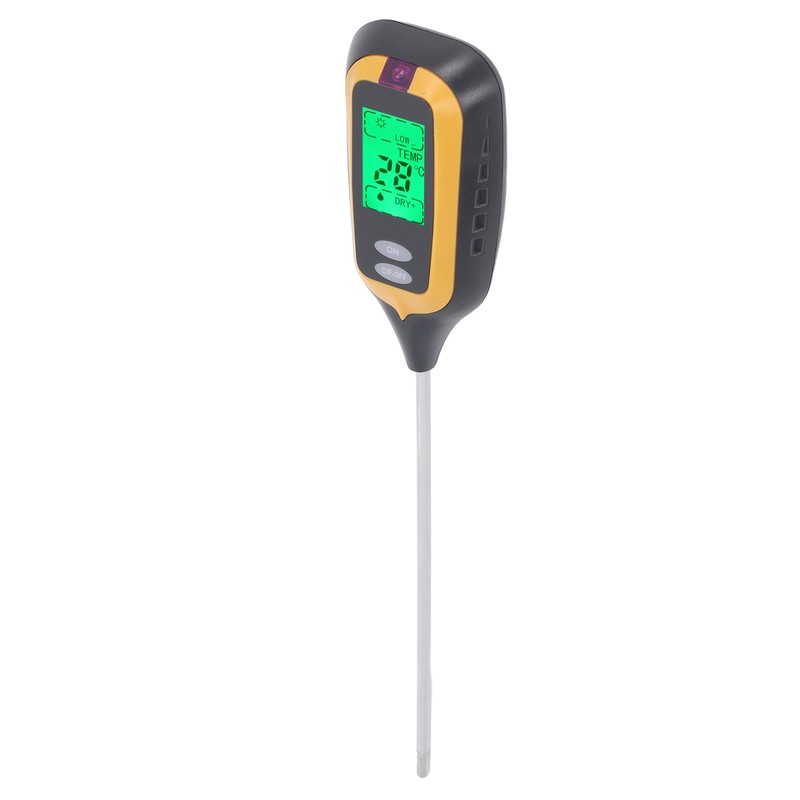 Soil Moisture Meter 4 in 1 Digital Backlight Plant Temperature