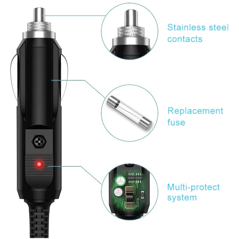 SLLEA Car DC Adapter for Midland 75-822 75822 40 Channel