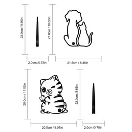 Reflective Car Stickers Cat, Pack of 2 Wall Stickers Cute Kitty Cat Car Windscreen Wiper Art Sticker Decor Beautiful Animal Cat Wall Picture Art Sticker for Car Window Loptop Decoration