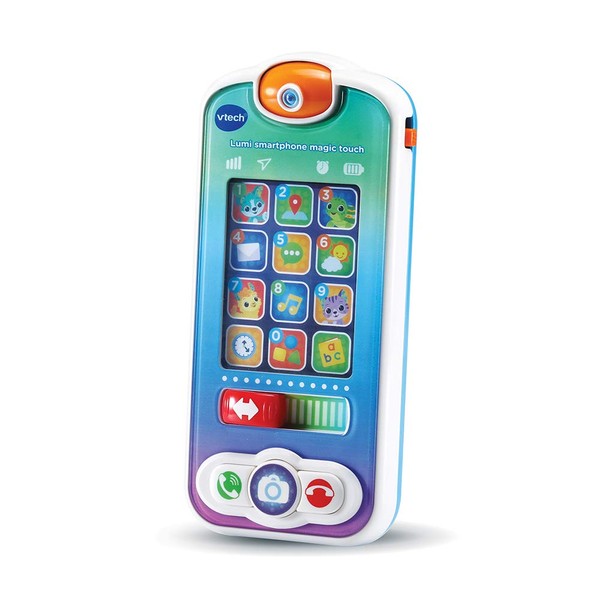 VTech - Lumi Smartphone Magic Touch – Jouet Téléphone Bébé / 1-3 Ans – Version FR