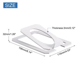 QUARKZMAN Desk Speaker Stand Metal Desk Vertical Speaker Stand Support with Vibration Absorber Pad Studio Speaker Book Stand Black Pack of 2