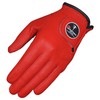 Ever-Bright Men's Golf Gloves OptiColor Premium Leather Golf Glove (Red,