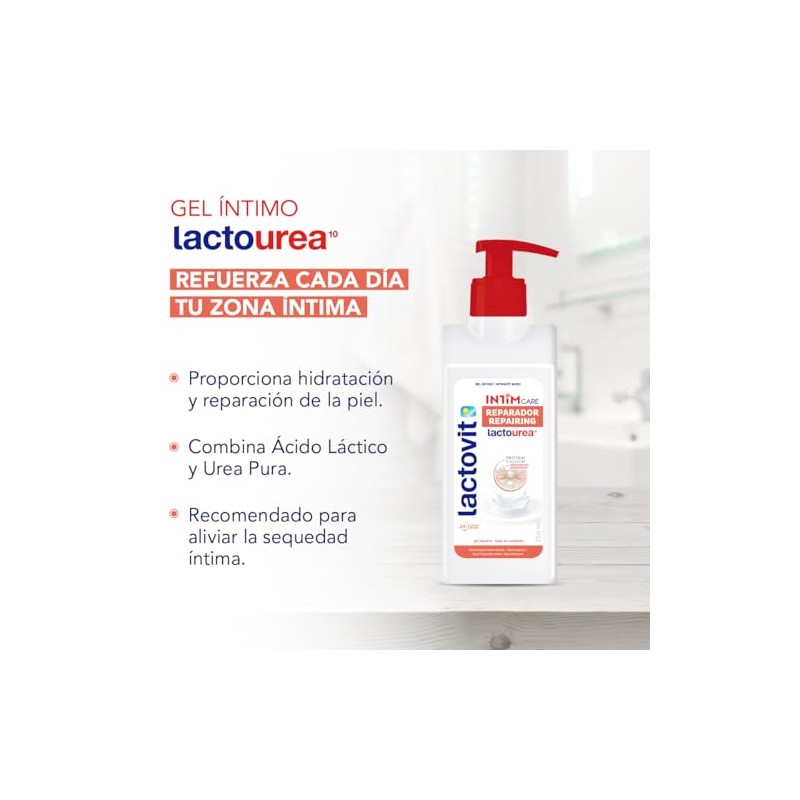 Lactovit Lactourea Gel Íntimo Femenino Reparador Piel Sensible 250 ml