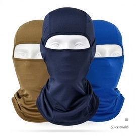 One-Piece Fleece-Lined Winter Balaclava for Motorcycle & Skiing - LF3709 (Free Size) Silver Light Green 10ea