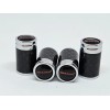 Exotic Carbon Fiber McLaren Orange Text Carbon Fiber Tire Valve