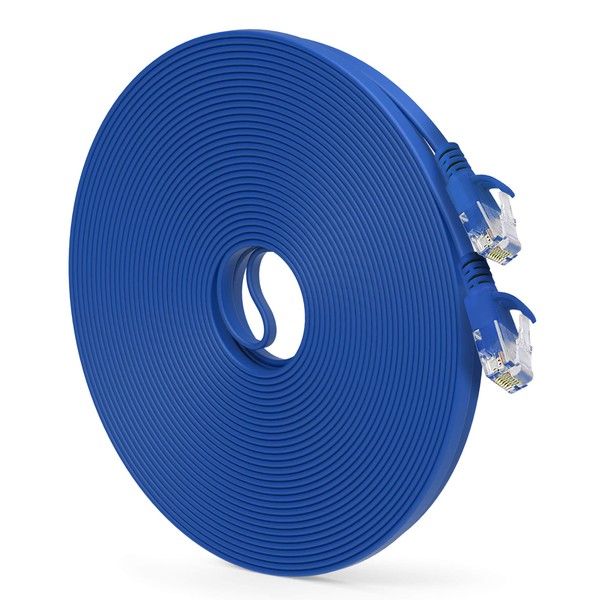 Cat6 Ethernet Cable 75 ft (10-Pack) GearIT Flat Internet Network