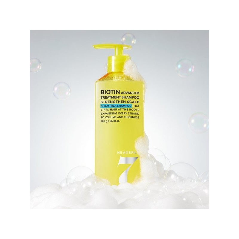 Head Spa 7 비오틴 샴트리 샴푸 740g 탈모완화 두피케어 모근강화