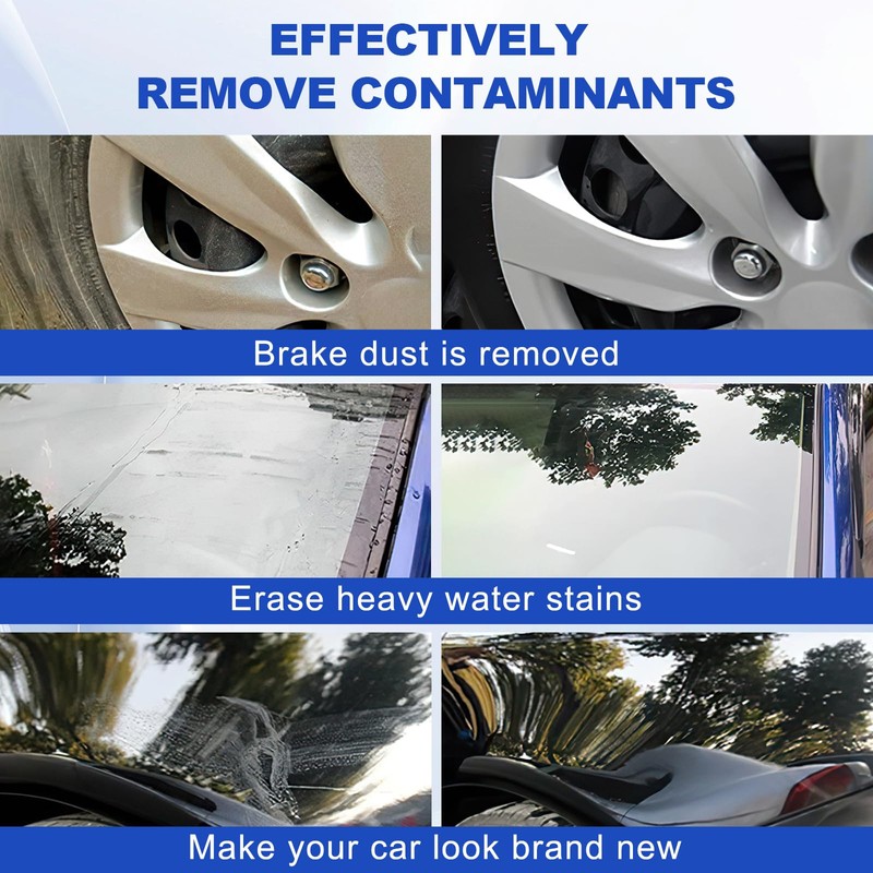 TOLDATLI Clay Mitt Auto Detailing 2 Pack, Fine Grade Microfiber