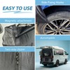 190 * 165cm Magnetic Car Tailgate Mesh Screen, Breathable Camping