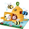Nabance Baby Sensory Plush Toy 6-12 Months Soft Beehive Playset