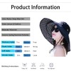 Packable Extra Large Brim Floppy Sun Hat Reversible Flora UPF