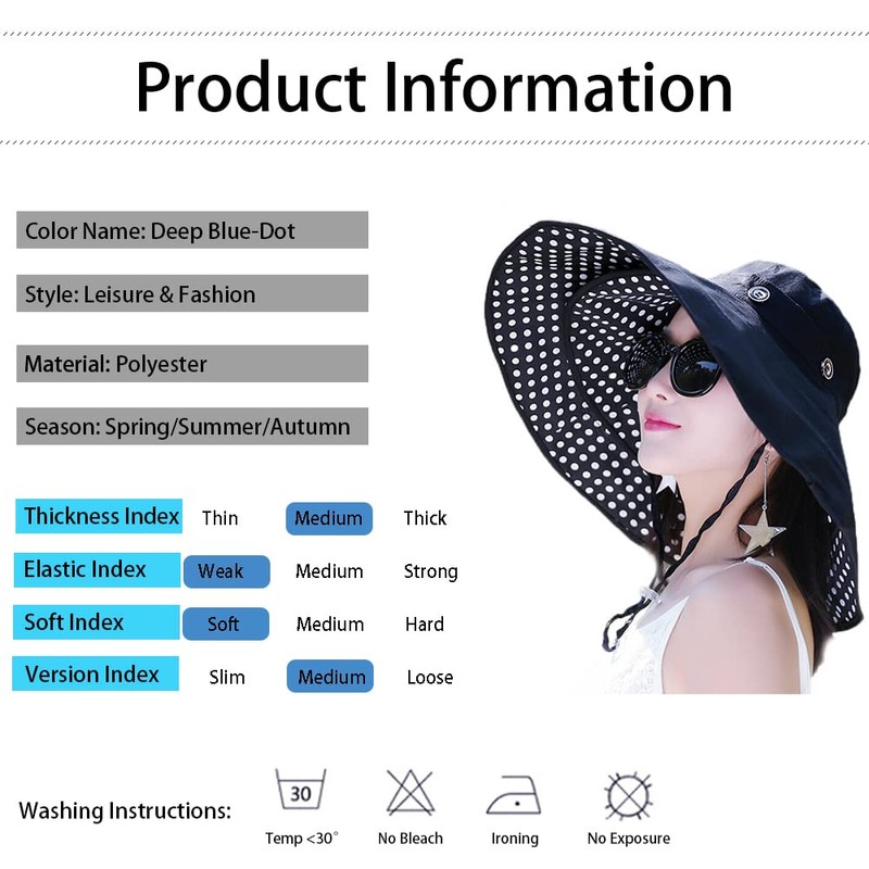 Packable Extra Large Brim Floppy Sun Hat Reversible Flora UPF