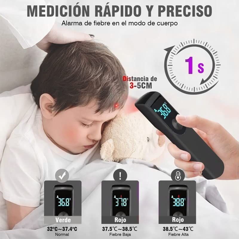 Termómetro Digital de Temperatura de Bolsillo Ultra Portátil (Blanco)