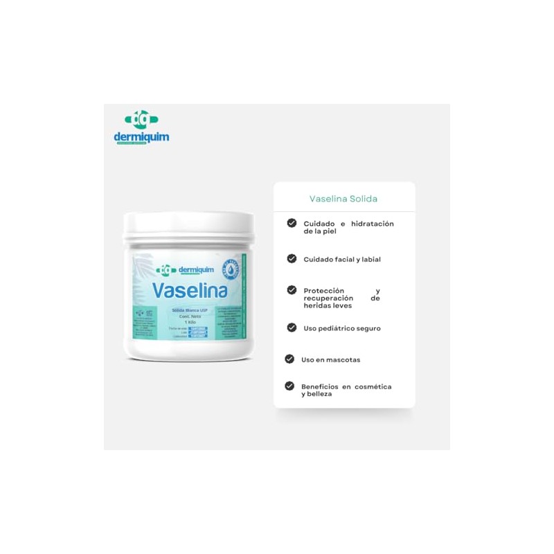 Vaselina Solida | Neutra | Humectante | 1 kilo