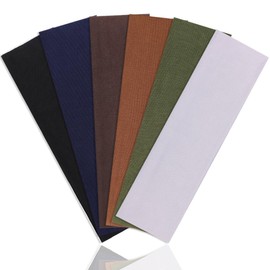 Kachanaa 6 Pcs Sports Headbands for Women - Fashion Non-Slip Elastic Soft Cotton Fabric Sports Hair Bands for Women's Hair for Workout,Yoga,Outdoor Exercise Running