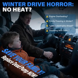 16032-25010 Electric Water Pump w/Gasket - Fits Toyota Camry 2018-2022, RAV4 2019-2022, Highlander 2.5L & Lexus ES250/ES300h 2.5L - Repl. 16032-F0012, 16032F0011