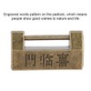 Vintage Chinese Style Copper Lock for Jewelry Box Horizontal Security
