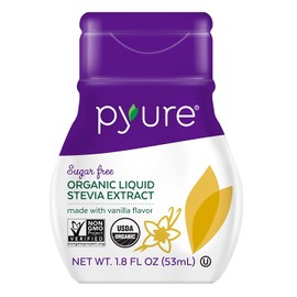 Pyure Organic Liquid Stevia Extract Sweetener, Vanilla, Sugar Substitute, 100 Servings, 1.8 Fl. Oz